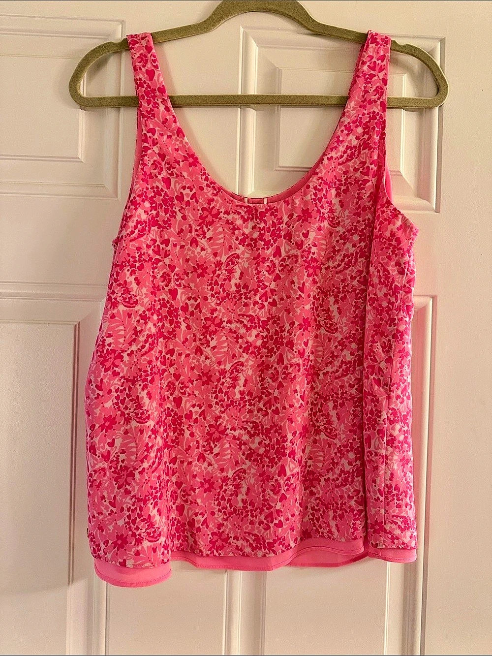 Lilly Pultizer Floral Tank Top in Pink Small Like New
